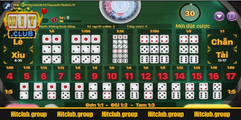 Hướng dẫn chơi tài xỉu Hitclub cho tân binh